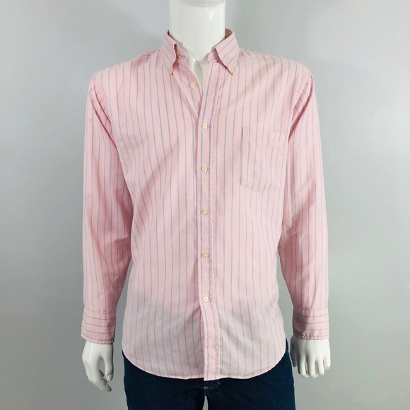 Private Club Pink w/Blue Stripes Button Down Shirt. Make an offer! - Picture 1 of 5